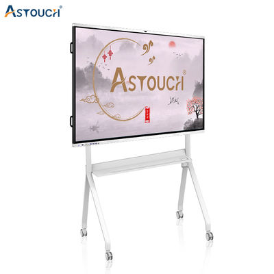 60Hz Smart Board Interactive Flat Panel Display Whiteboard 75 Inch Silver