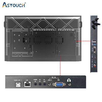 65 Inch 4k Smart Interactive Touch Panel 4GB RAM 350nits Max. Brightness