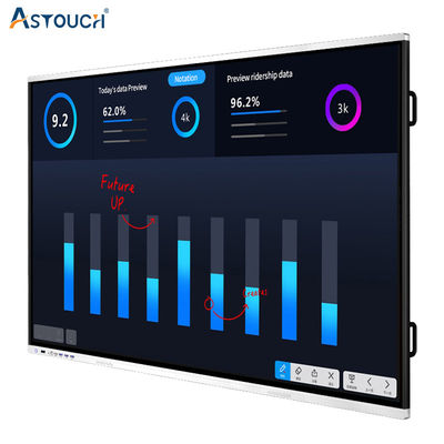 Educational Interactive Led Flat Panel 85inch Octa Core Multi Touch