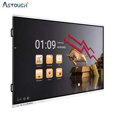 4K Interactive Touch Screen TV Panel 60Hz 85 Inch Anti Glare Octa Core