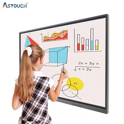 Teaching Interactive Whiteboard Screen Black Interactive Smart Panel RoHS