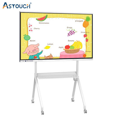 HDMI Interactive Touch Panel Display 60Hz Silver Display 75 Inch RoHS
