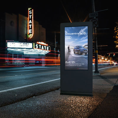 OEM Digital Signage Totem Display Floor Standing 55 Inch IR Touch
