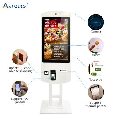 ODM Fast Food Self Ordering Kiosk 21.5 Inch LCD Interactive Monitors