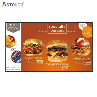 ODM Digital Advertising Player Sturdy Digital Menu Boards For Restaurants SGS