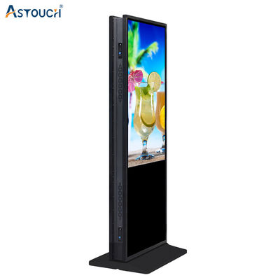 Capacitive Indoor Floor Standing Digital Signage 75 Inch RoHS