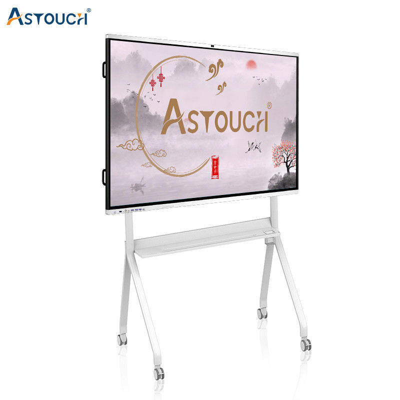60Hz Smart Board Interactive Flat Panel Display Whiteboard 75 Inch Silver