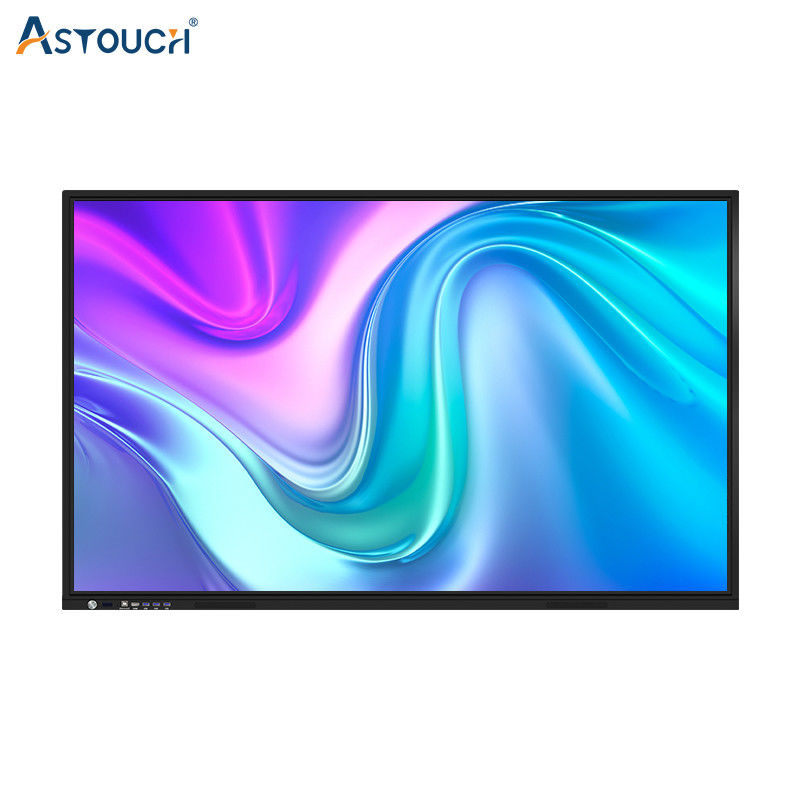 Multimedia 4K Interactive Touch Panel HDMI 75 Inch Split Screens FCC