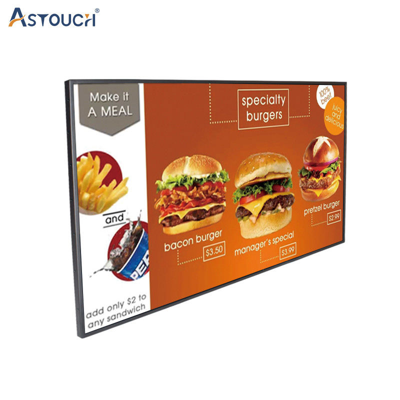 ODM Digital Advertising Player Sturdy Digital Menu Boards For Restaurants SGS