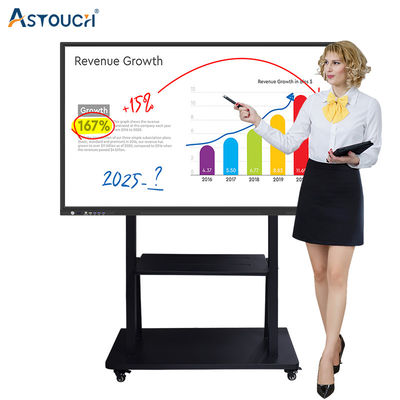 4k Interactive Whiteboard Touch Screen 98 Inch Educational Digital Display