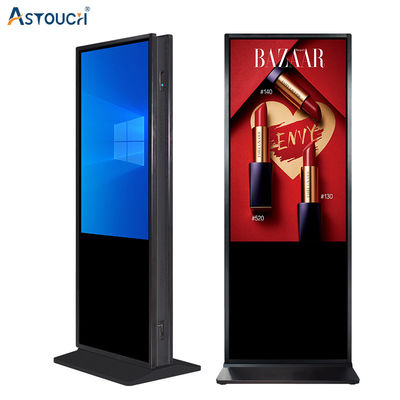 43 Inch Floor Standing Digital Signage Durable Waterproof